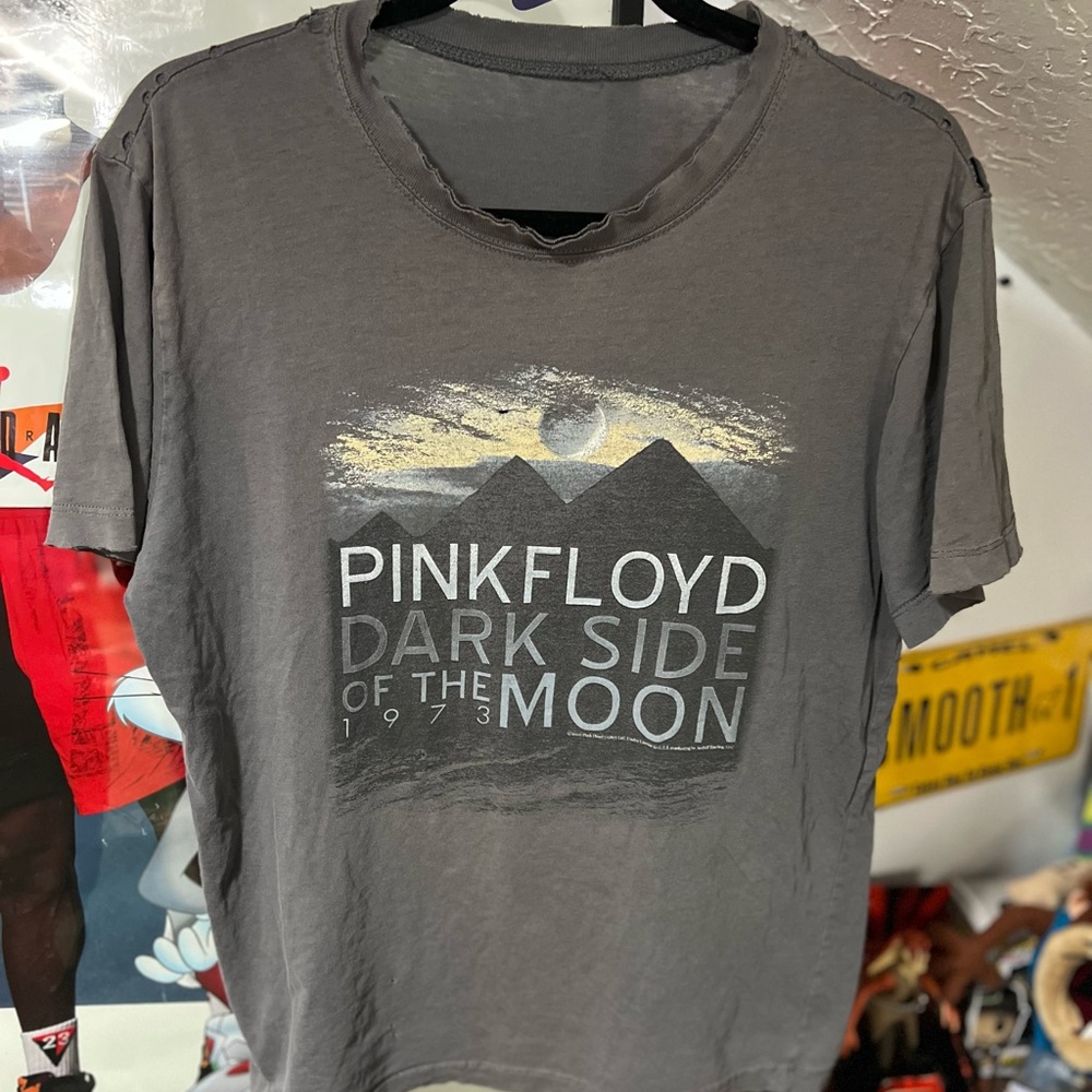 Pink Floyd dark side of the moon distressed tee
